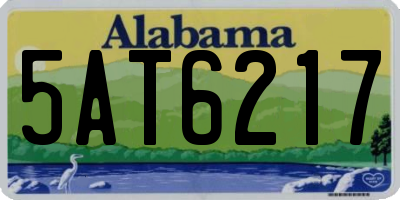 AL license plate 5AT6217