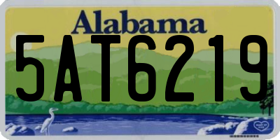AL license plate 5AT6219