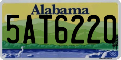 AL license plate 5AT6220