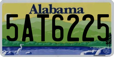 AL license plate 5AT6225