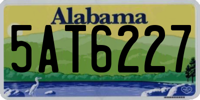 AL license plate 5AT6227