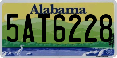 AL license plate 5AT6228