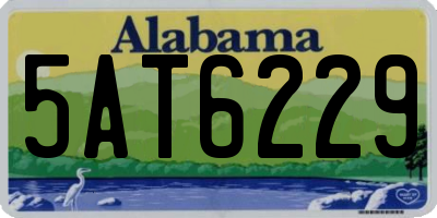 AL license plate 5AT6229