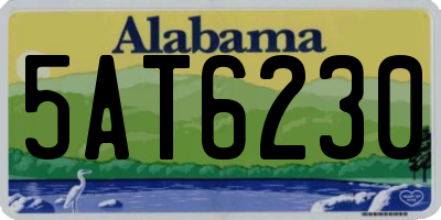 AL license plate 5AT6230
