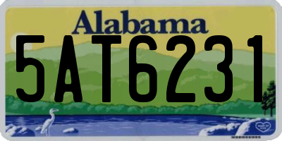 AL license plate 5AT6231