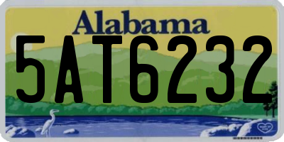 AL license plate 5AT6232