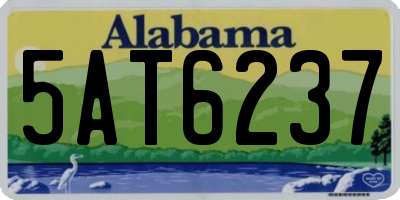 AL license plate 5AT6237