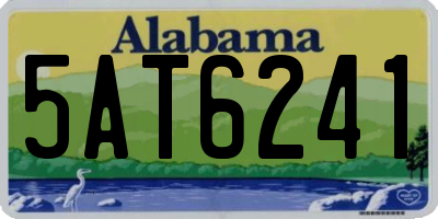 AL license plate 5AT6241