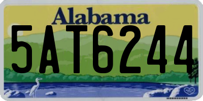 AL license plate 5AT6244
