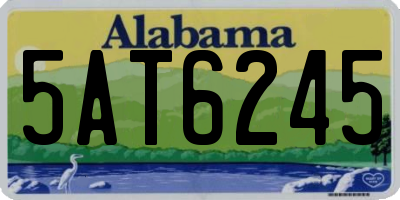 AL license plate 5AT6245
