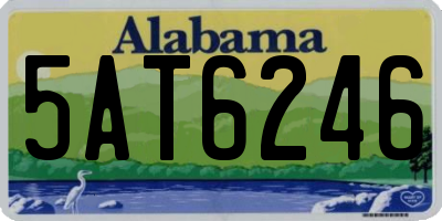 AL license plate 5AT6246