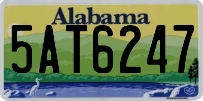 AL license plate 5AT6247