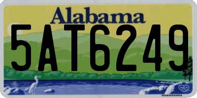 AL license plate 5AT6249