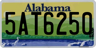 AL license plate 5AT6250