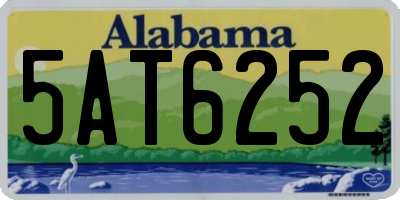 AL license plate 5AT6252