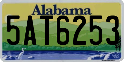 AL license plate 5AT6253