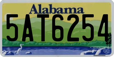 AL license plate 5AT6254