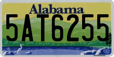 AL license plate 5AT6255