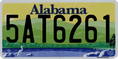 AL license plate 5AT6261