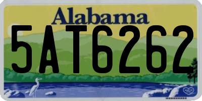 AL license plate 5AT6262