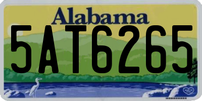 AL license plate 5AT6265