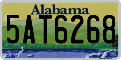 AL license plate 5AT6268