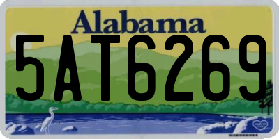 AL license plate 5AT6269