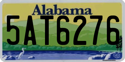 AL license plate 5AT6276