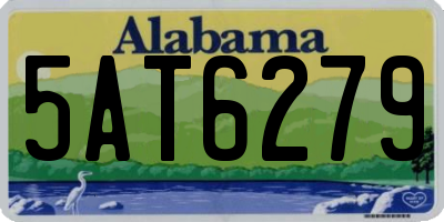 AL license plate 5AT6279