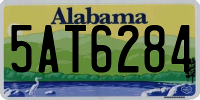 AL license plate 5AT6284