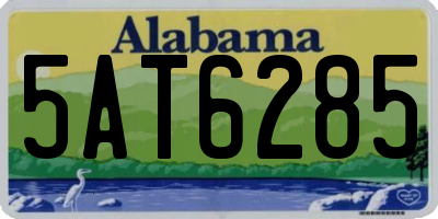AL license plate 5AT6285