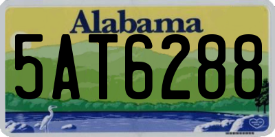 AL license plate 5AT6288
