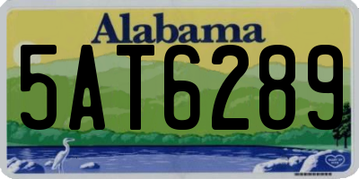 AL license plate 5AT6289