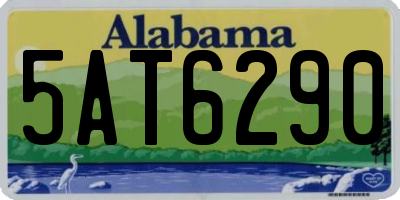 AL license plate 5AT6290