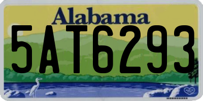 AL license plate 5AT6293