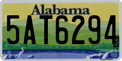 AL license plate 5AT6294