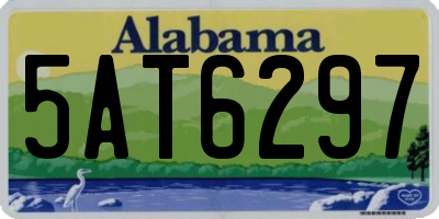 AL license plate 5AT6297