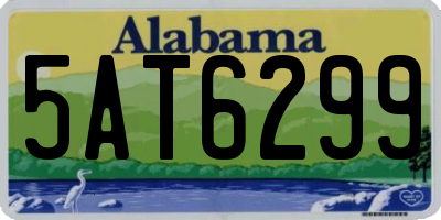 AL license plate 5AT6299