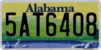 AL license plate 5AT6408