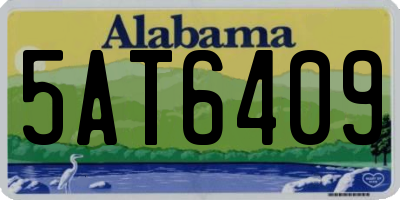 AL license plate 5AT6409
