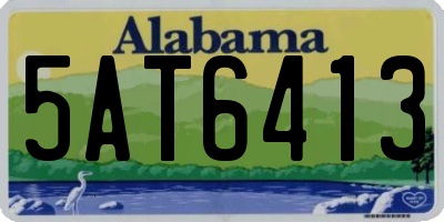 AL license plate 5AT6413