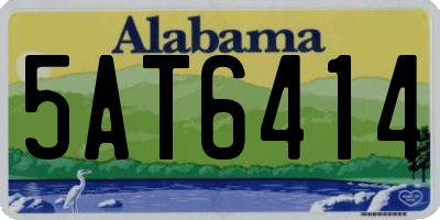 AL license plate 5AT6414