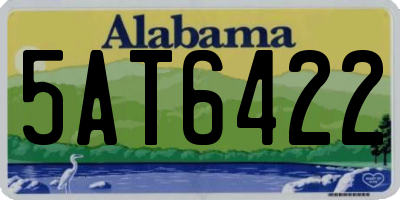 AL license plate 5AT6422