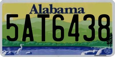 AL license plate 5AT6438