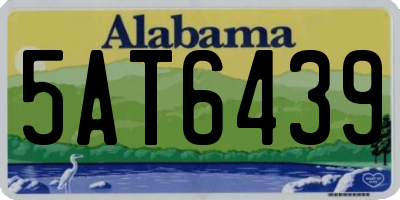 AL license plate 5AT6439