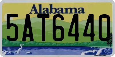 AL license plate 5AT6440