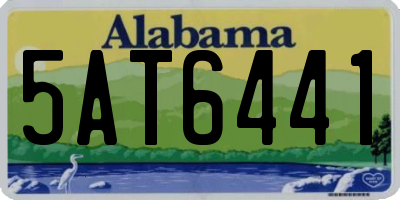 AL license plate 5AT6441