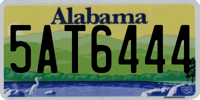 AL license plate 5AT6444