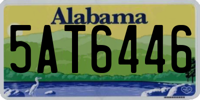 AL license plate 5AT6446