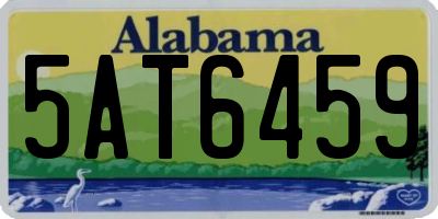 AL license plate 5AT6459